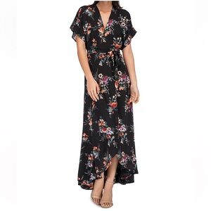 B Collection by Bobeau | Wren Floral Wrap Maxi Dress